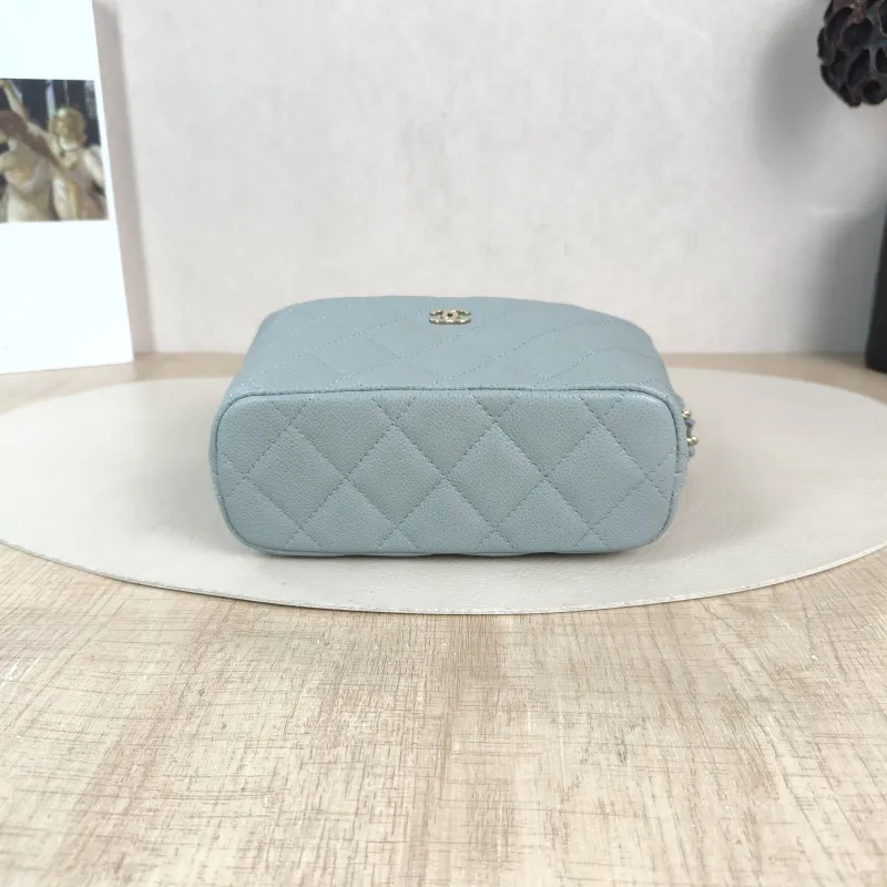 Chanel Crossbody Bag Crossbody Bag Blue Grained Calfskin One Size 21.5 × 7.5 × 19 cm — cover view 6 of 6
