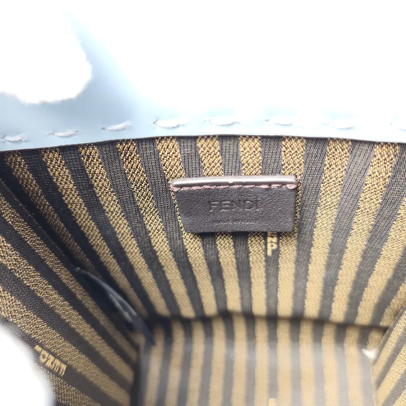 FENDI Crossbody Bag sunshine Blue Calfskin Mini 13 × 6.5 × 18 cm — detail view 3 of 11