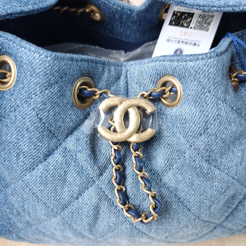 Chanel Shoulder Bag 25Bag Blue Small 26 × 14 × 30 cm — detail view 4 of 12