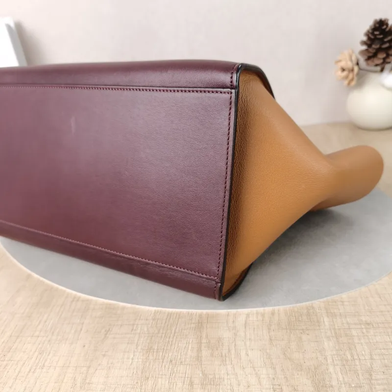 CELINE Crossbody Bag Trapeze Colorblock Calfskin Small27 × 13 × 22 cm — detail view 9 of 14