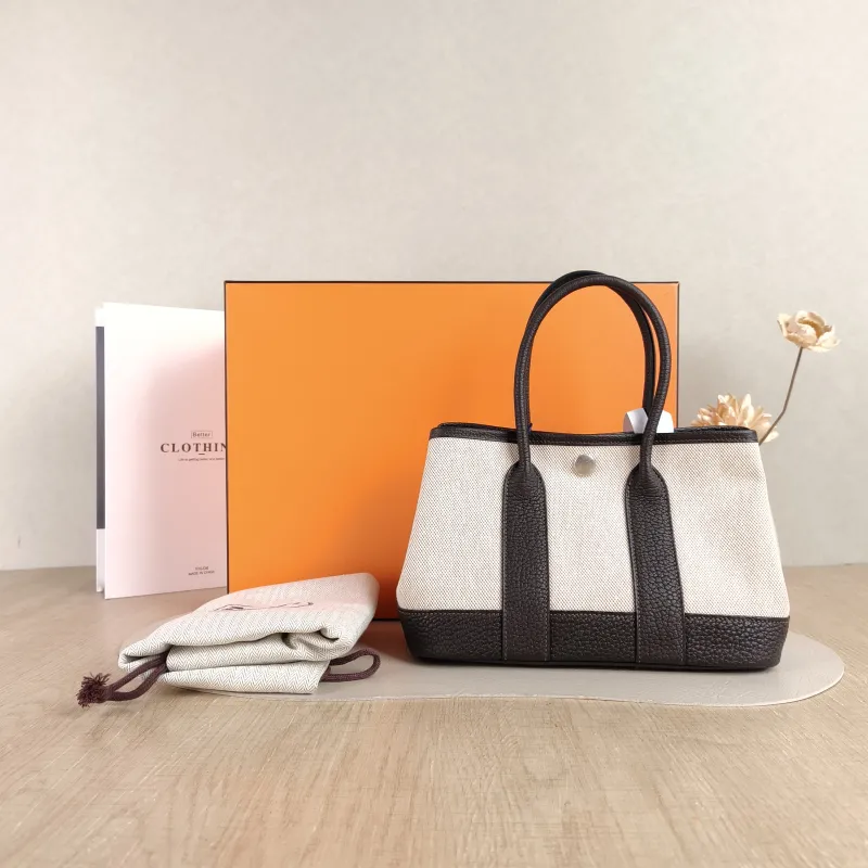 Hermès Top Handle Bag Neo Garden 23 Mini Canvas Mini 23 × 10 × 16 cm k — cover view 5 of 6