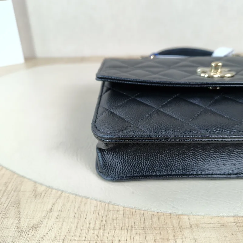 Chanel Backpack Backpack Black Grained Calfskin One Size18.2 × 5 × 14 cm — detail view 7 of 15