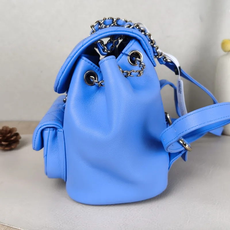Chanel Backpack Duma Blue Calfskin Small18 × 12 × 18.5 cm — detail view 7 of 15