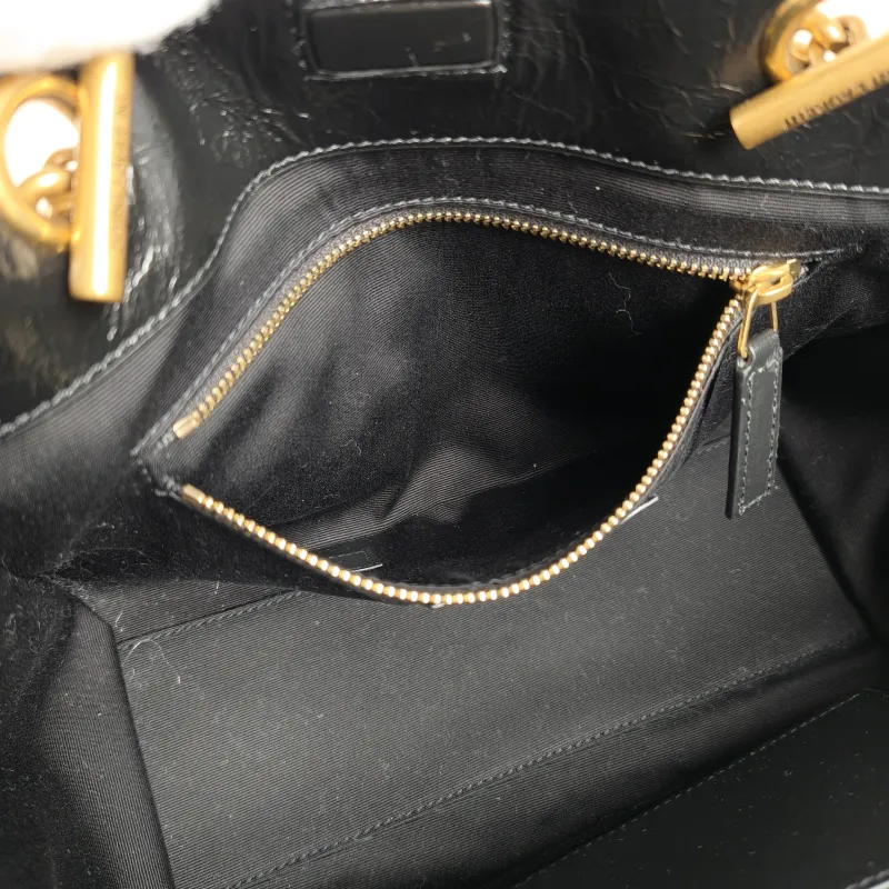 SAINT LAURENT Shoulder Bag Niki Shopping Tote Black Calfskin Small 25 × 10 × 19 cm — detail view 9 of 12