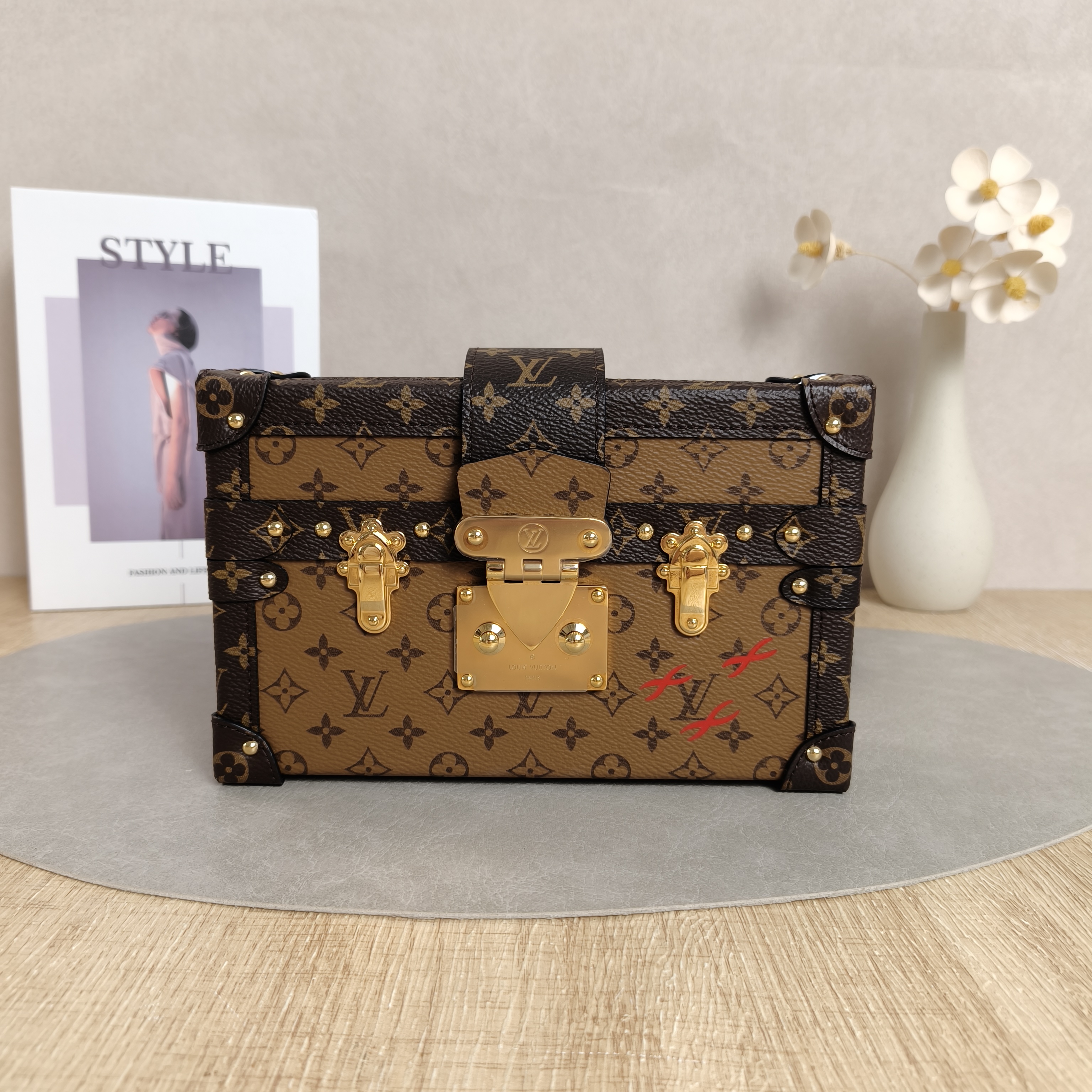 Louis Vuitton Petite Malle Boxmini Monogrampvc Edition · Box Dust Bag Shoulder Strap · 20 × 6 × 12.5 cm