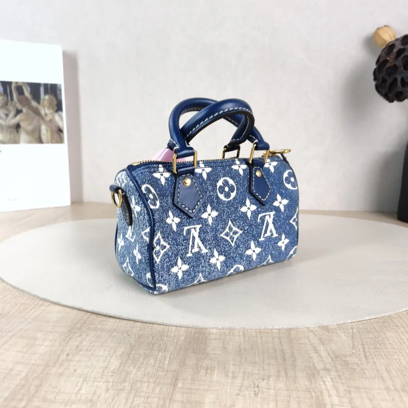 Louis Vuitton Crossbody Bag Speedy Nano Blue nano 16 × 7.5 × 10 cm — cover view 2 of 5