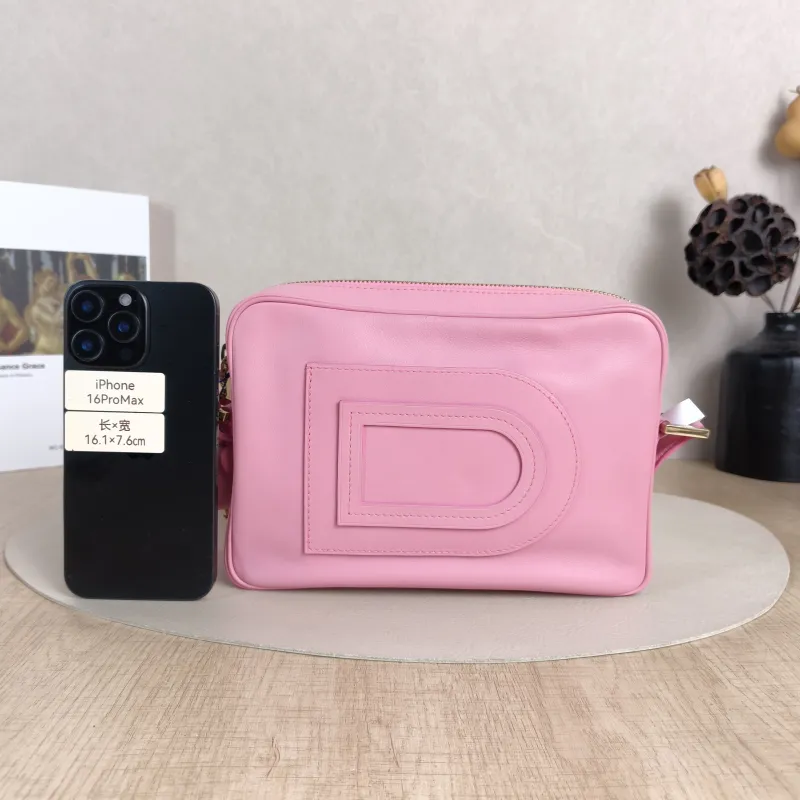 DELVAUX Crossbody Bag Crossbody Bag Pink Calfskin One Size22 × 4.5 × 15 cm — cover view 2 of 5
