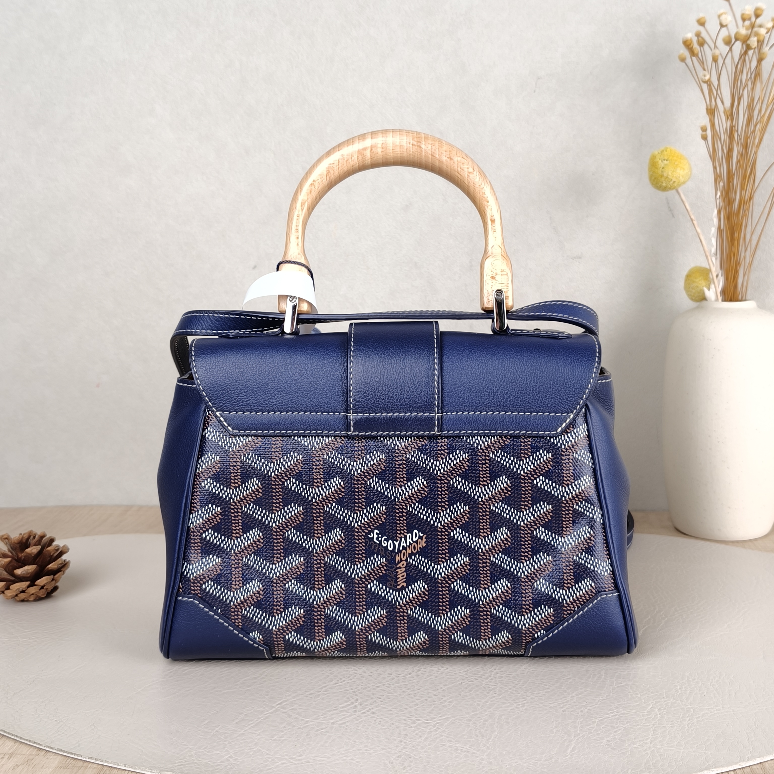 GOYARD Crossbody Bag Saïgon Blue PV Cmini20 × 7.5 × 15 cm — cover view 3 of 5