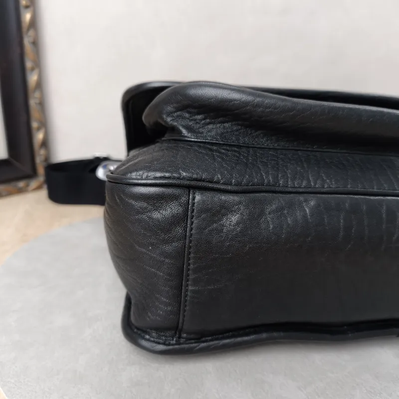 SAINT LAURENT Crossbody Bag Niki Black Lambskin 32 × 9 × 23 cm — cover view 4 of 10