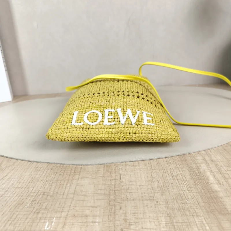 LOEWE Crossbody Bag Crossbody Bag Yellow Woven 15.5*23.5 — cover view 6 of 6