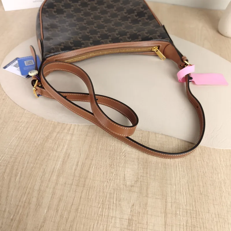 CELINE Shoulder Bag HELOISE TRIOMPHE Monogram PVC Small 24 × 7 × 21 cm — detail view 8 of 8