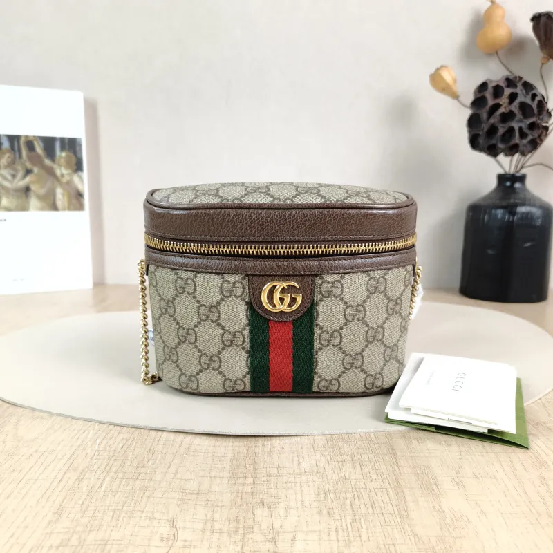 GUCCI Crossbody Bag ophidia Belt Bag Monogram PVC One Size 17 × 6 × 13 cm — cover view 4 of 6