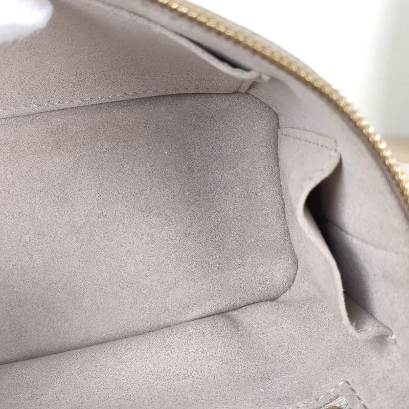 Louis Vuitton Shoulder Bag VANITY Cosmetic Bag Grey Calfskin Small19 × 11 × 13 cm — detail view 6 of 15