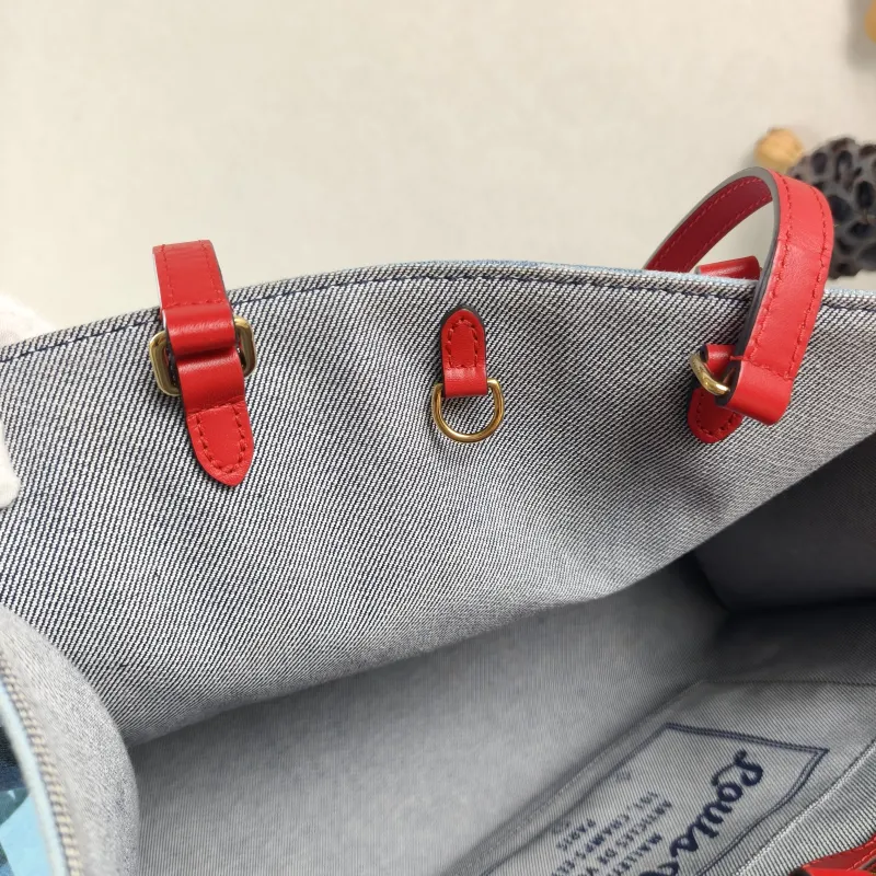 Louis Vuitton Top Handle Bag Onthego Large Blue Red Large 41 × 19 × 34 cm — detail view 7 of 10