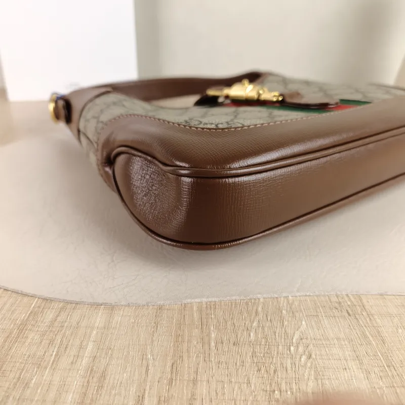 GUCCI Shoulder Bag Jackie 1961Collection Monogram PVC Medium 27.5 × 4 × 19 cm — detail view 1 of 12