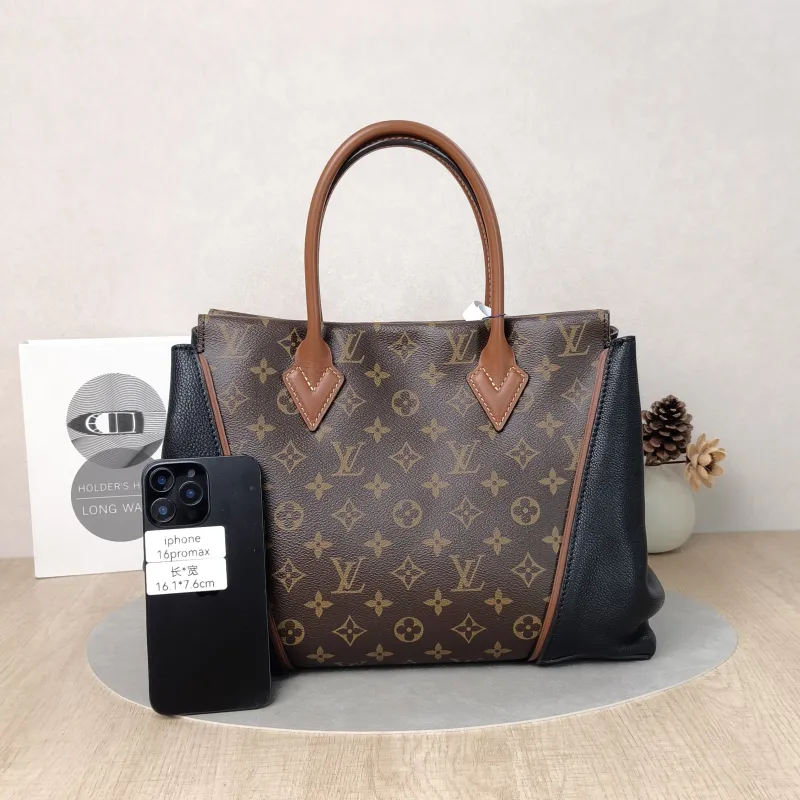 Louis Vuitton Top Handle Bag W Tote Black · Monogram PVC · Calfskin One Size35 × 11 × 25 cm — cover view 5 of 5