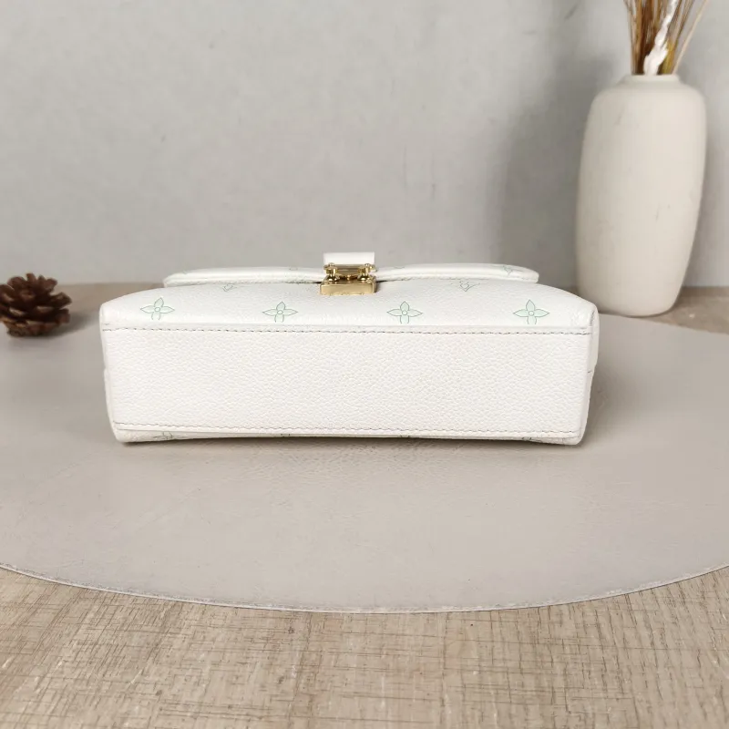 Louis Vuitton Crossbody Bag MADELEINE White · Green Calfskin nano 21 × 6 × 12.5 cm — cover view 2 of 5