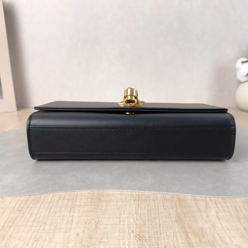 SAINT LAURENT Crossbody Bag KATE Edition Black Calfskin Medium 24 × 5.5 × 14.5 cm — cover view 5 of 5