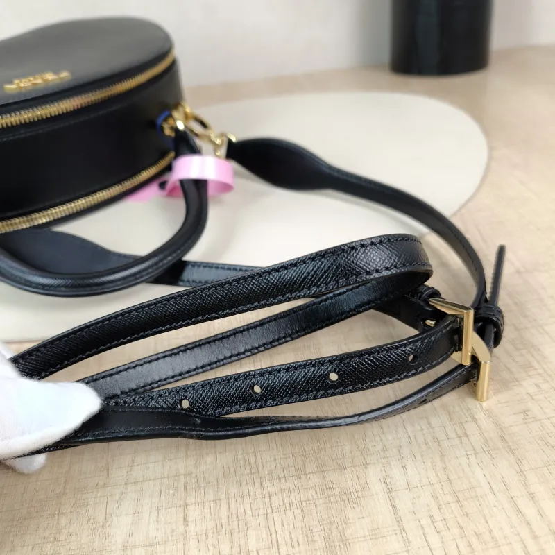 PRADA Shoulder Bag Black Calfskin One Size25 × 8 × 16 cm — detail view 4 of 13