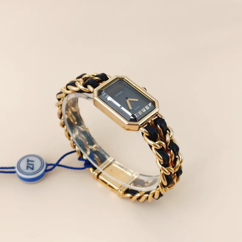 Chanel Watch Première Édition Originale Black with Gold-Tone Hardware Black with Gold-Tone Hardware One Size 26.1*20 L — cover view 8 of 9