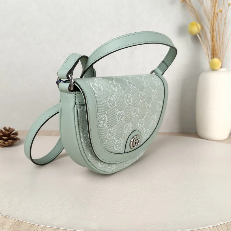 GUCCI Crossbody Bag Ophidia Green Mini 20 × 4 × 13.5 cm — cover view 5 of 6