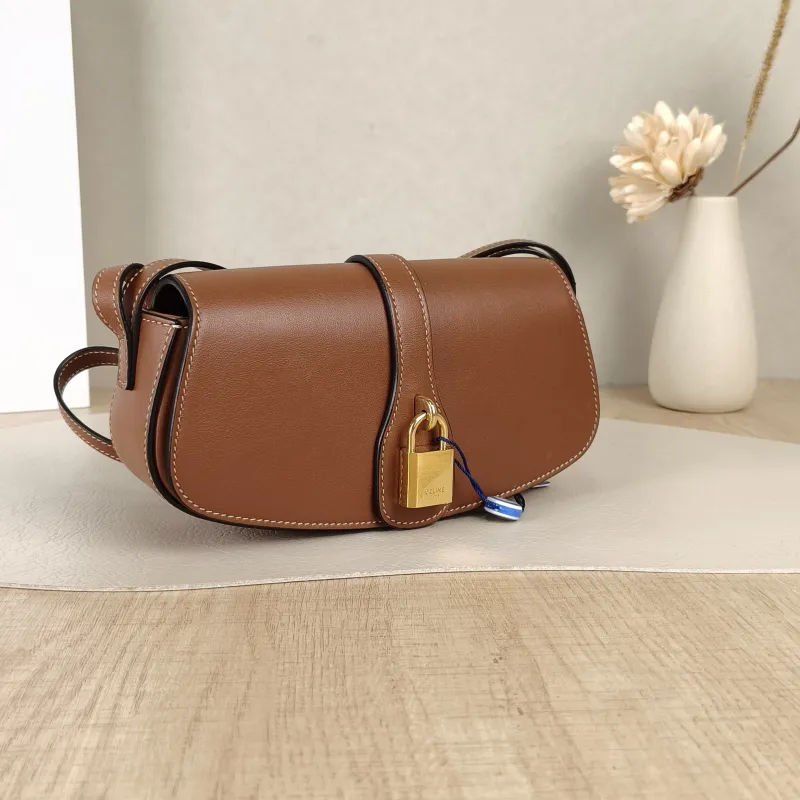CELINE Crossbody Bag TABOU Brown Calfskinmini18 × 5 × 8 cm — cover view 4 of 5