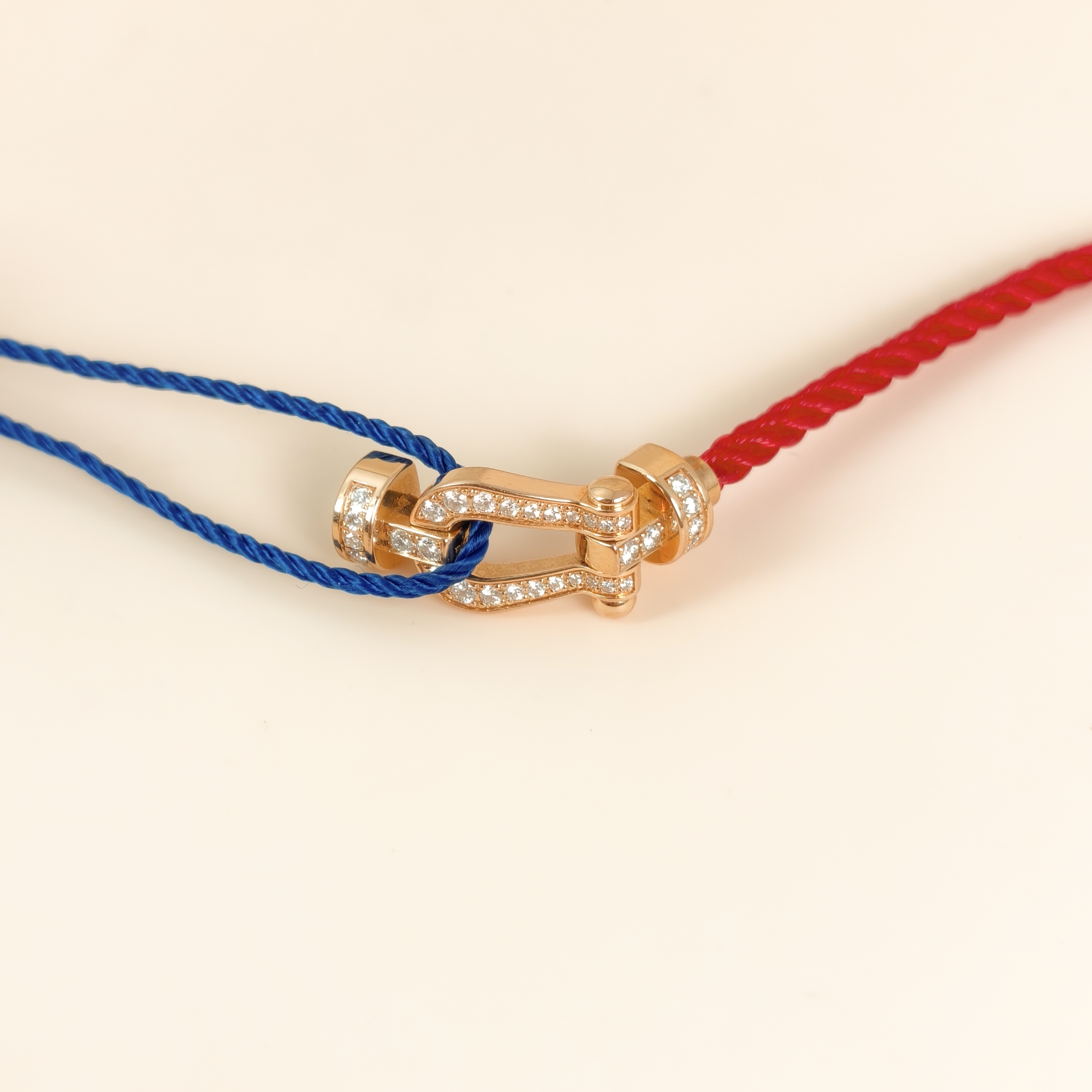 FRED Bracelet Force 10 Collection Bracelet Red Diamond18KR ose Gold Medium2*1cm — cover view 4 of 6
