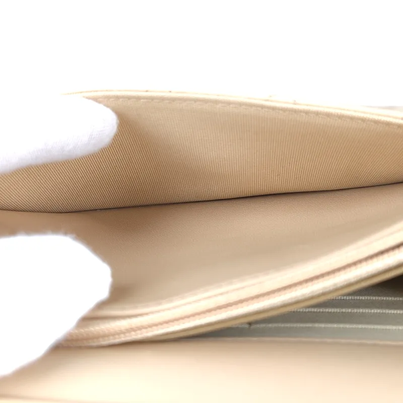 Chanel Crossbody Bag CF WOC Taupe Lambskin Mini 19.2 × 3.5 × 12.3 cm — detail view 5 of 14
