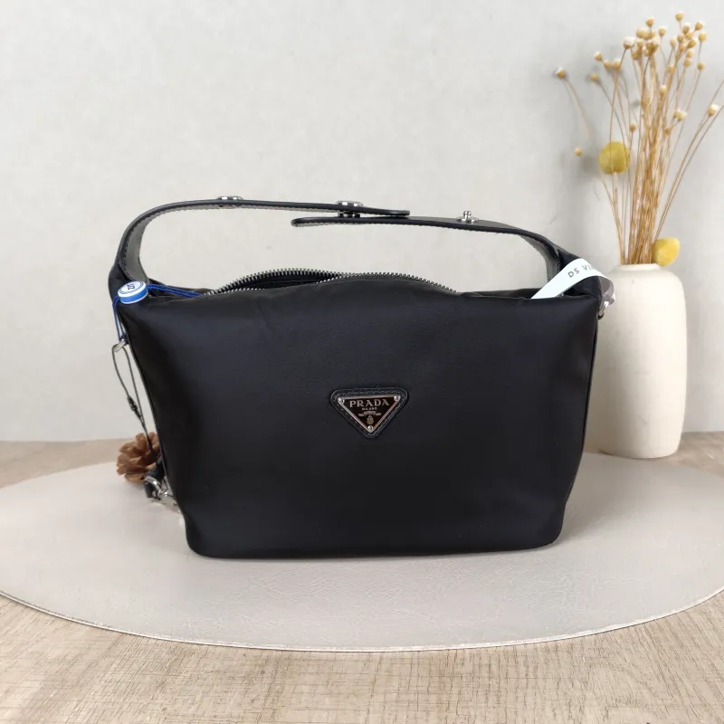 PRADA Top Handle Bag Re-Nylon Top Handle Bag Black Nylonmini20 × 11 × 12 cm
