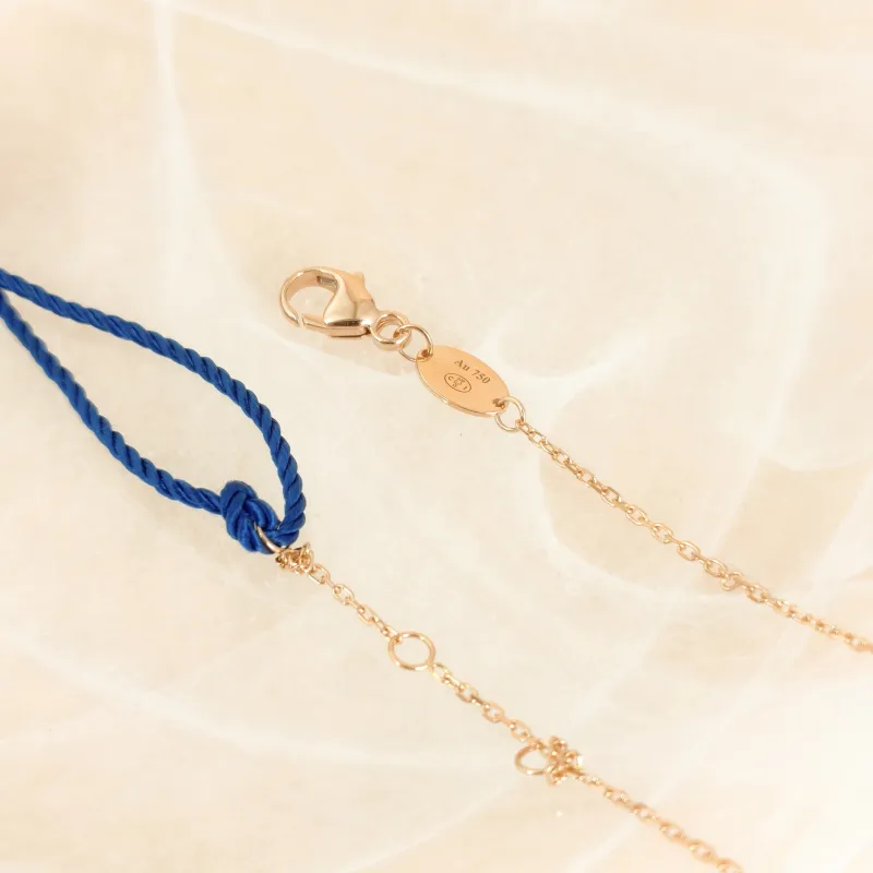 CHAUMET Necklace Jeux de Liens · Collection · Necklace White Mother-of-Pearl Diamond18KR ose Gold One Size 39mm — cover view 6 of 11
