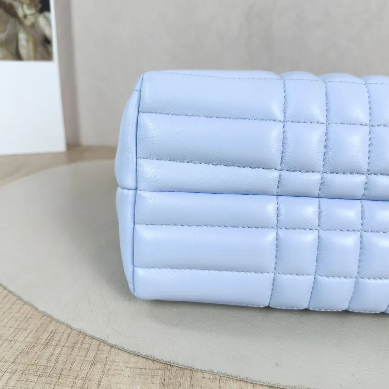 BURBERRY Crossbody Bag tb Collection Crossbody Bag Blue Lambskin One Size 23 × 10 × 13 cm — detail view 5 of 12