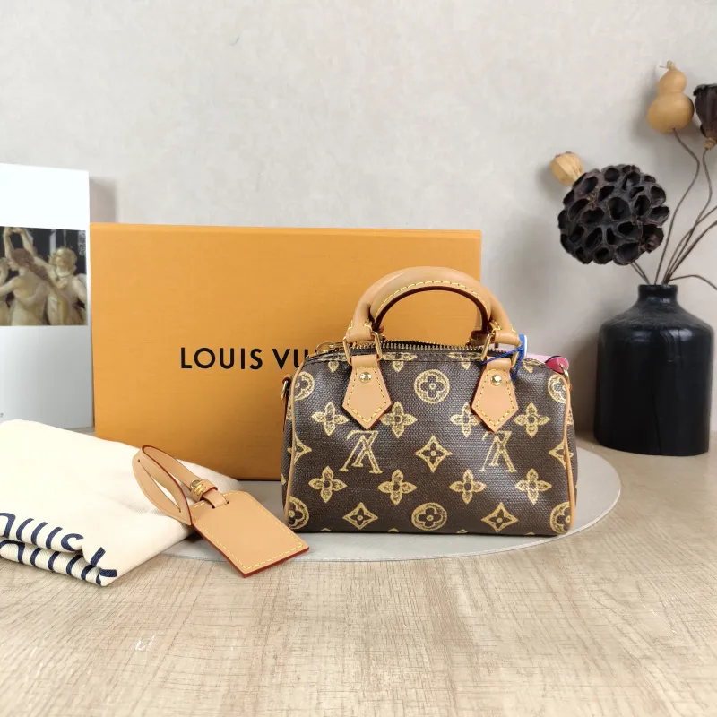 Louis Vuitton Crossbody Bag Speedy Nano PVC nano 16 × 7.5 × 10 cm — cover view 6 of 6