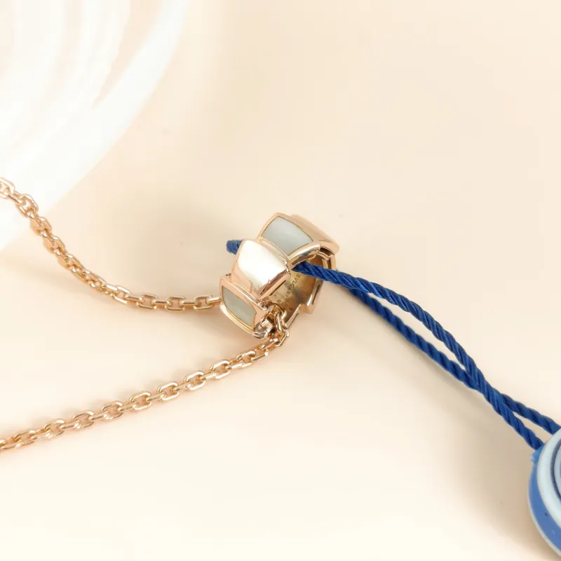 Bvlgari Necklace Serpenti Viper Collection Necklace 18KR ose Gold One Size 44cm — cover view 5 of 9