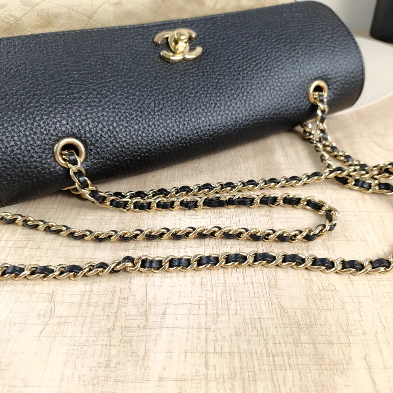 Chanel Shoulder Bag 26a Collection · Black Suede Small 29 × 10 × 17 cm — detail view 1 of 14