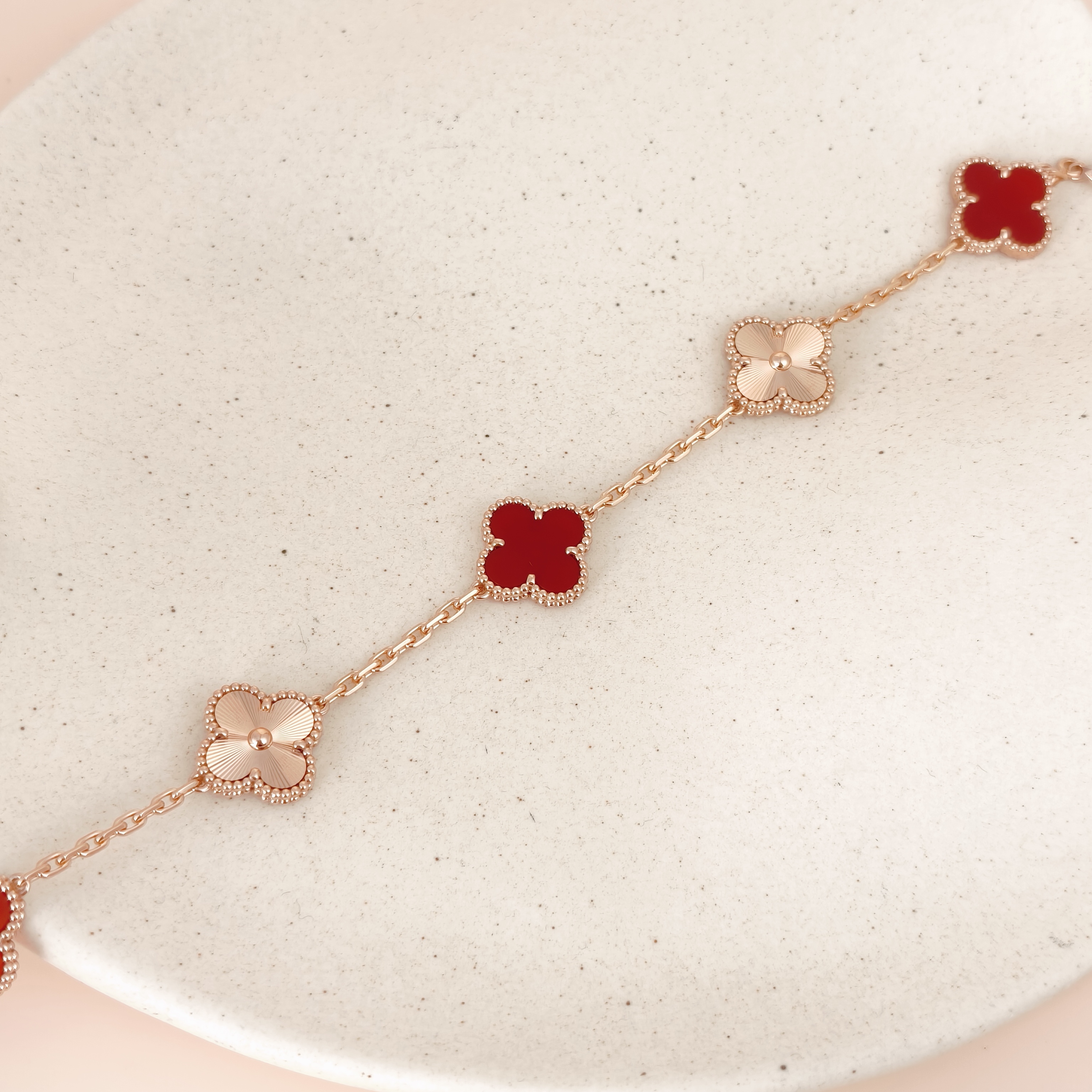 Van Cleef & Arpels Bracelet Alhambra Alhambra Collection Five-Motif Bracelet 18KR ose Gold Vintage Small1.5 × 1.5 × 19 cm — cover view 8 of 8
