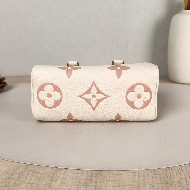 Louis Vuitton Crossbody Bag Speedy Nano White · Pink Empreinte Embossed Calfskin nano 16 × 7.5 × 10 cm — cover view 5 of 5