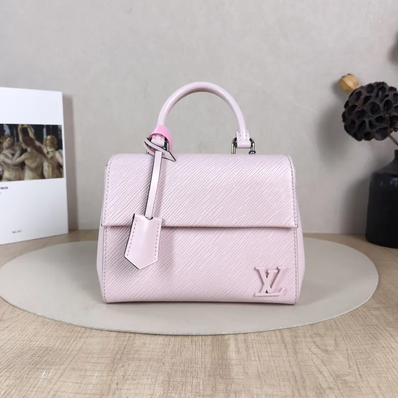 Louis Vuitton Crossbody Bag CLUNY Pink Epi Embossed Calfskin Mini 20 × 7.5 × 16 cm