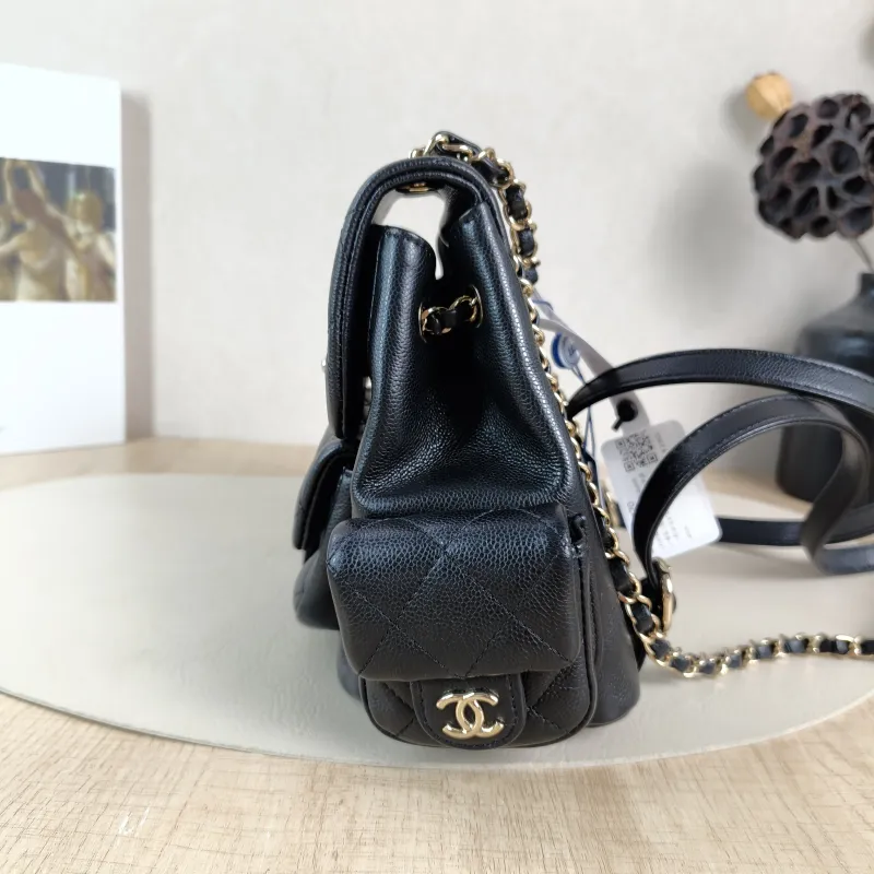 Chanel Backpackduma Black Calfskin Small18 × 9.5 × 19 cm — detail view 12 of 12