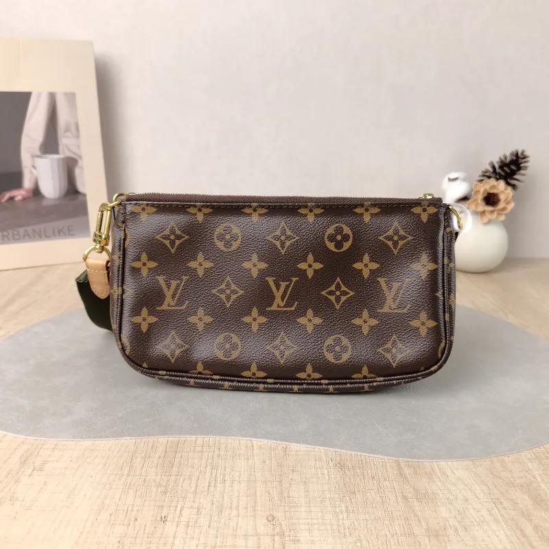 Louis Vuitton Crossbody Bag Multi Pochette Accessoires Shoulder Strap PVC Small 24 × 4 × 13.5 cm — cover view 4 of 5