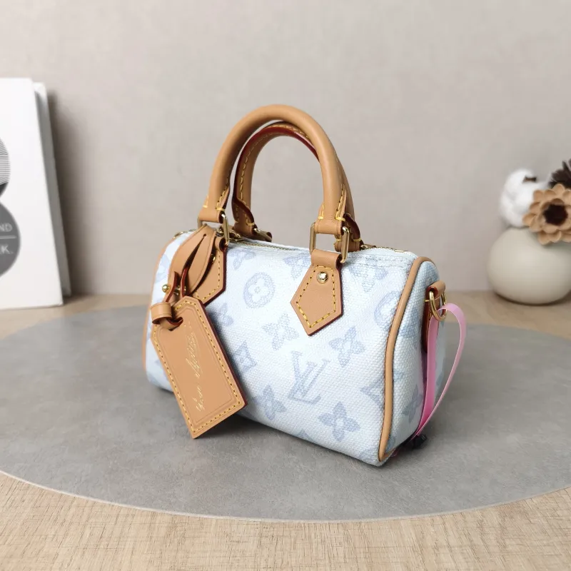 Louis Vuitton Crossbody Bag Speedy Nano Blue PV Cnano16 × 7.5 × 10 cm — cover view 5 of 5