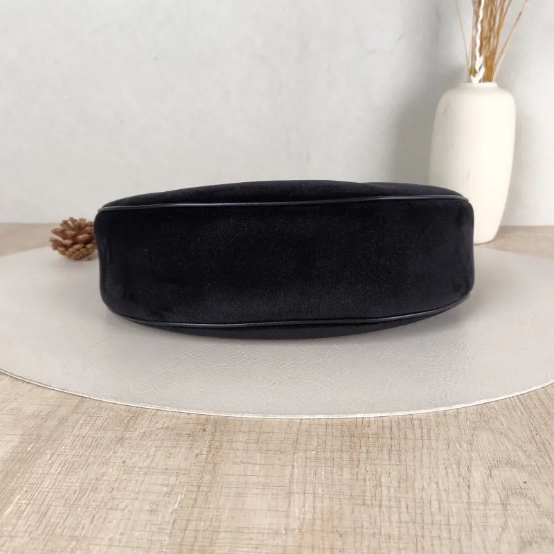CELINE Shoulder Bag AVA Black Velvet One Size 24.5 × 9 × 17 cm — cover view 2 of 5