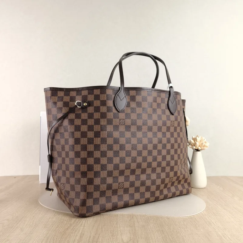 Louis Vuitton Shoulder Bag Neverfull Damier Ebene PVC Large 39 × 19 × 32 cm — cover view 3 of 4