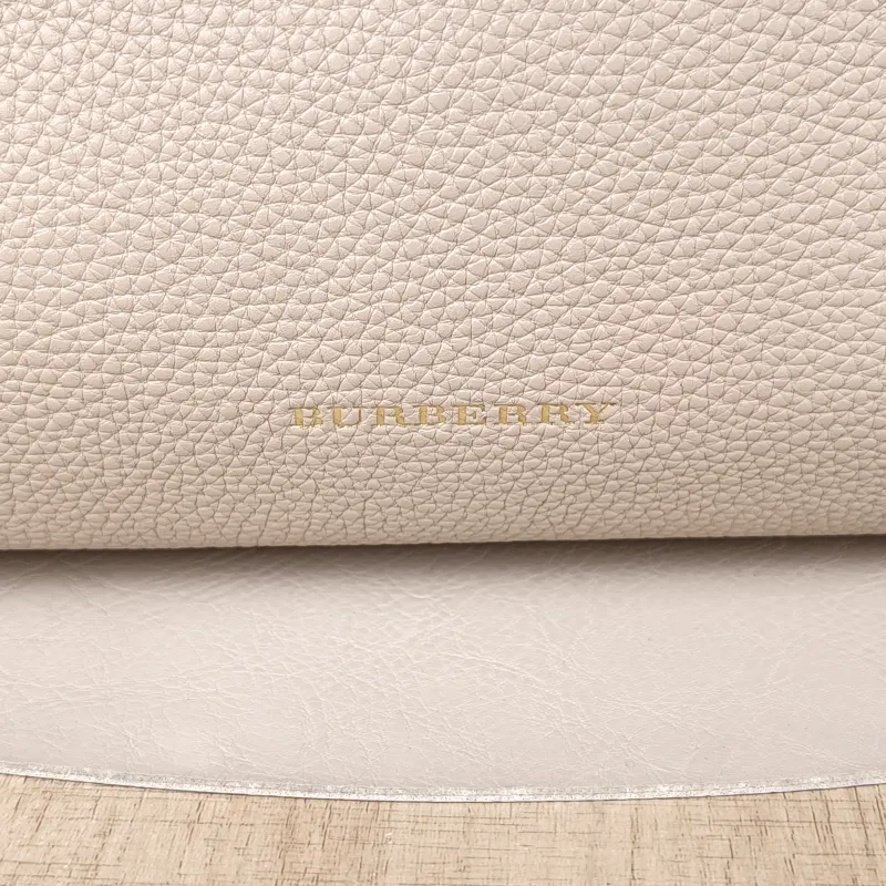 BURBERRY Top Handle Bag Beige Calfskin，Canvas 41 × 15 × 27 cm — detail view 1 of 11