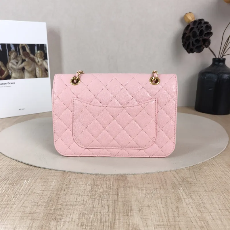 Chanel Crossbody Bag 25b mini Pink Grained Calfskin 19.5 × 6 × 13.5 cm — cover view 2 of 6