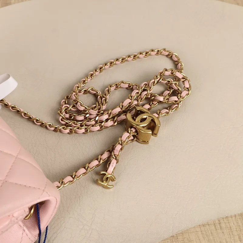 Chanel Crossbody Bag25b c Pink Lambskin mini18 × 7 × 13 cm — detail view 12 of 15