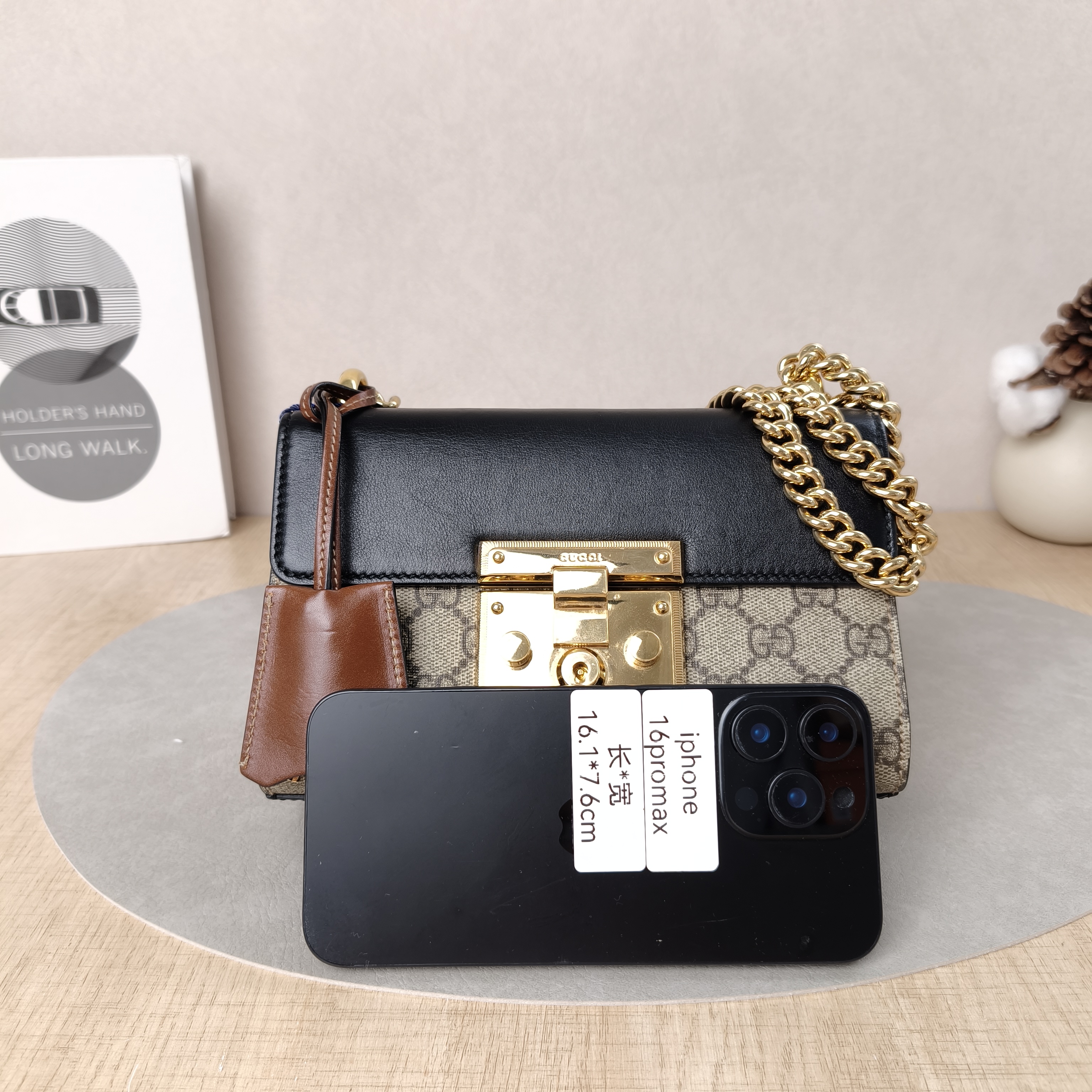 GUCCI Crossbody Bag Padlock Monogram PVC Small20.5 × 7.5 × 13 cm — cover view 2 of 5