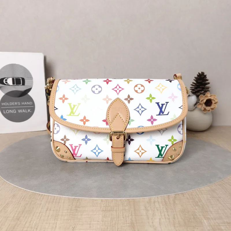 Louis Vuitton Crossbody Bag Diane Baguette Bag Multicolore PVC Small24 × 9 × 15 cm