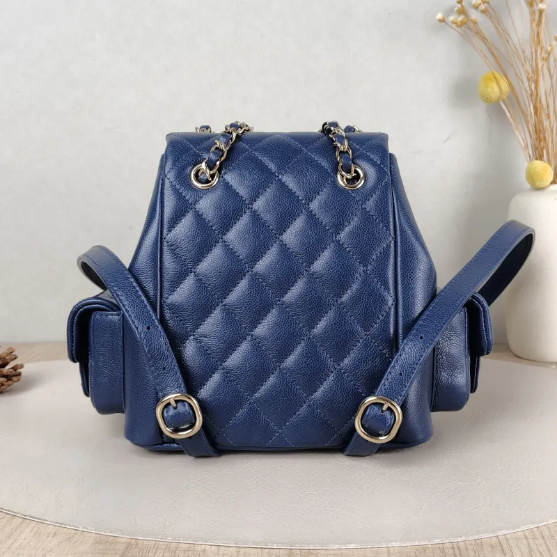 Chanel Backpack duma Navy Grained Calfskin Small 18 × 9.5 × 19 cm — cover view 5 of 5