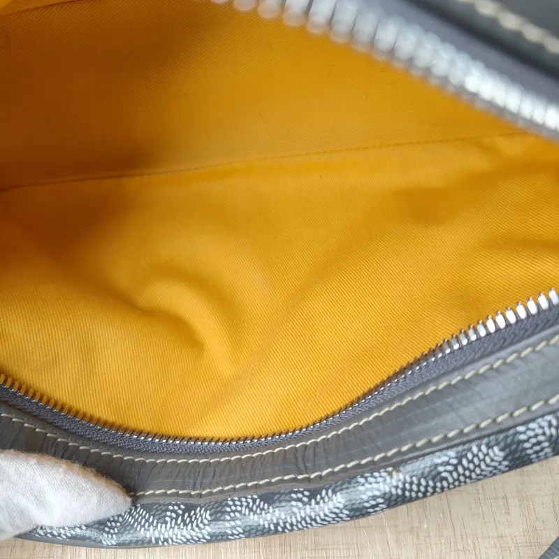 GOYARD Crossbody Bag Cap Vert Camera Bag Grey PVC Small 22 × 6.5 × 13 cm — detail view 11 of 11