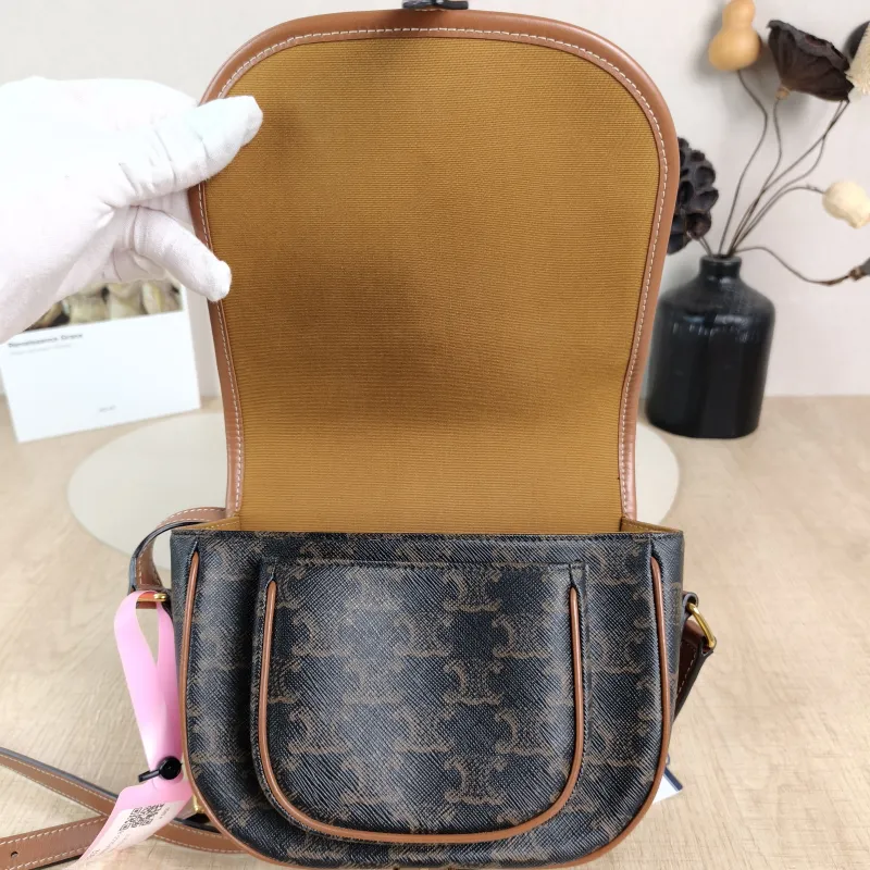 CELINE Crossbody Bag FOLCO Monogram PVC Medium 18.5 × 8 × 17 cm — detail view 8 of 12